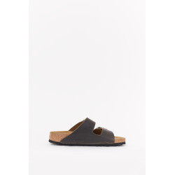 BIRKENSTOCK FADED KHAKI ARIZONA REGULAR SOFT FOOTBED OILED LEATHER SANDALS